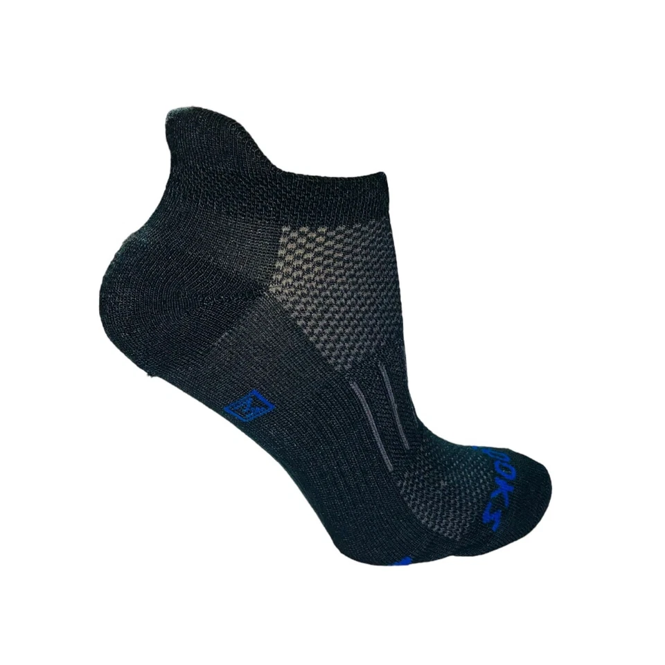 12 pares de calcetines deportivos acolchados negros Brooks SM 4-6,5 para correr corte bajo para mujer Foto 2 de 4
