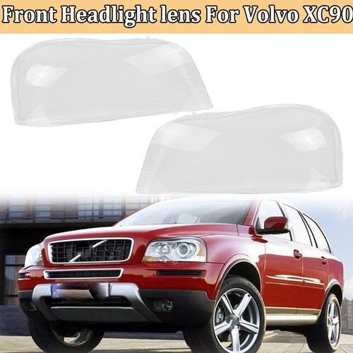 For Volvo XC90 XC 90 Left & Right Headlight Lens Cover Headlamp Shell