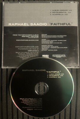 RAPHAEL SAADIQ -  Faithful'' 3-TRK PROMO CD Rare!