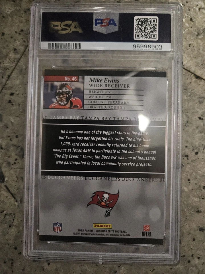 2023 Donruss Mike Evans 2003 Elite - Image 2 of 2