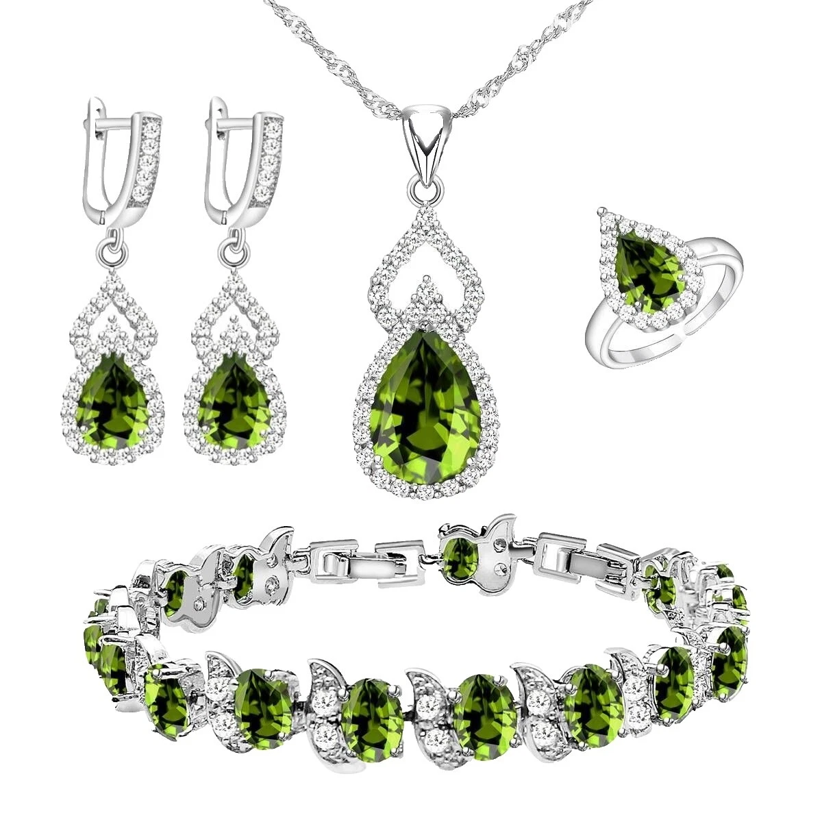 Peridot Fashion Jewelry Sets