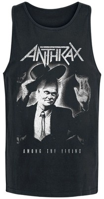 Anthrax Tank-Top Herren ATL Greyscale schwarz Band-Merch, Bands, Nachhaltigkeit