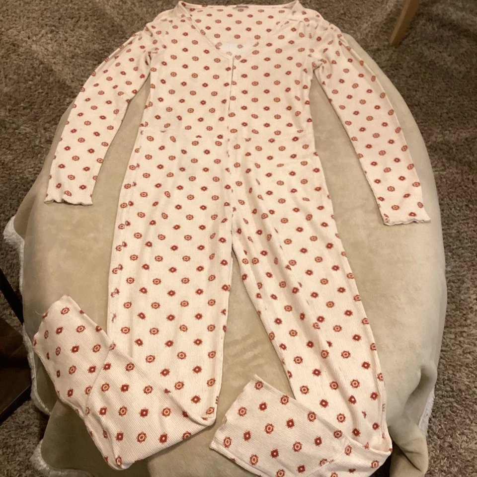 Pijama térmico de una pieza Free People Intimately Home Alone Long Johns, talla pequeña Foto 4 de 4