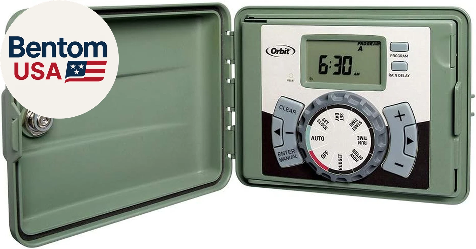 57899 9-Station Outdoor Swing Panel Sprinkler System Timer