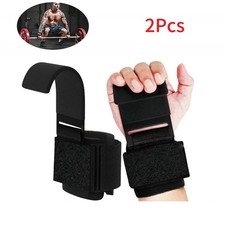 2Pcs Weight Lifting Wrist Hooks Lifting Straps Wrist Wraps Lifting Hook Gym