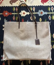 EXCELLENT $475 Linde Gallery St. Barth Gouverneur M - Galuchat Leather Tote