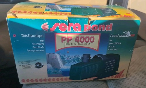 Sera Pond Pump Pp 4000 Tested And Working (Sold As Pictured) Vintage Old Stock
