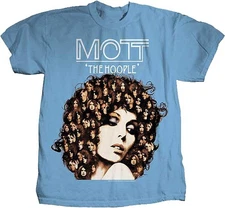 Vtg Mott the Hoople Heavy Cotton Light Blue All Size Men Women Shirt MC499