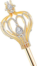 Royal Cross Christmas scepter Magic Party wand pageant Costume Accessory. (Go...