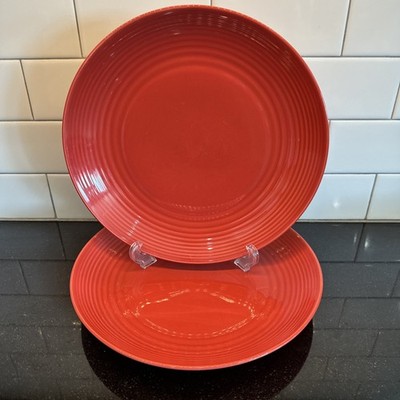 Gordon Ramsay Royal Doulton MAZE Chilli RED Dinner plate 11'' Set Of 2