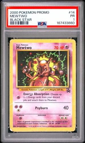Mewtwo graded PSA 1 for sale on eBay
