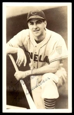 Lou Boudreau Signed Cleveland Indians RDM Studios Postcard Photo Auto *AD550
