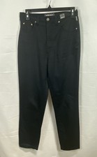 Vintage 90s Versace Jeans Couture Women's Black High Rise Denim Pants Sz 28