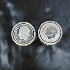 2015-W Silver Proof & 2015-P Rev Prf Roosevelt Dimes March of Dimes Set Key 2015-W Silver Proof & 2015-P Rev Prf Roosevelt Dimes March of Dimes Set Key