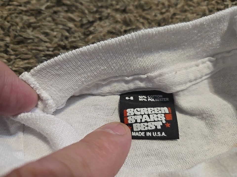 RARE VTG Disney All Dogs Go To Heaven Promo Tee Kids Size 6-8 - Image 4 of 4