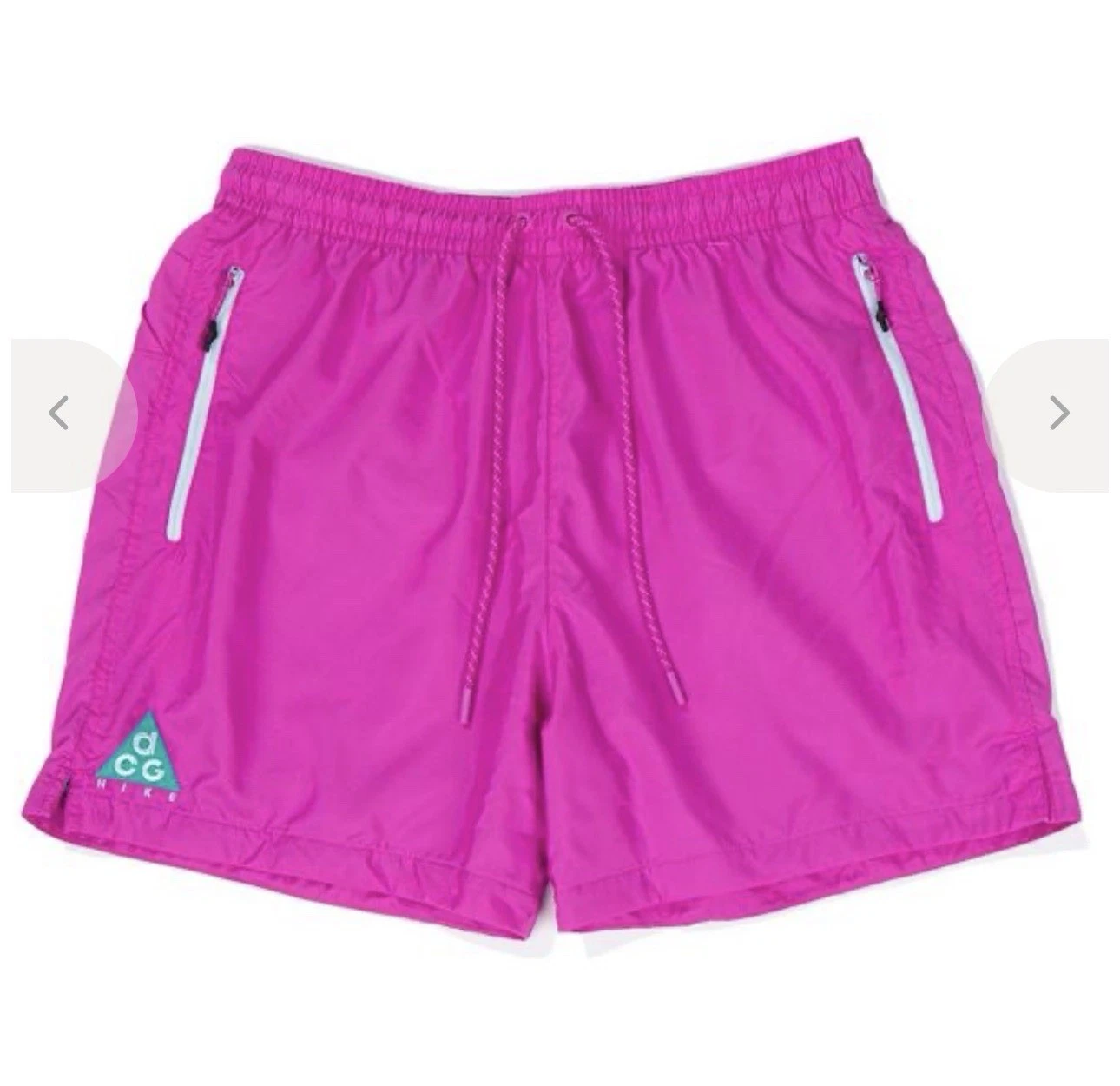 Nike ACG Shorts Men’s Size M Magenta Pockets Hiking Outdoor Nylon