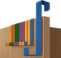 4Smile TüRhaken - 10Er Set, Bunt - Edelstahl TüRhaken Zum EinhäNgen, Universell