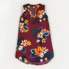 Old Navy Women's Dress Size XS Floral Sleeveless V-Neck Knee Length Shift GUC