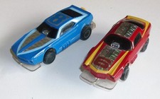 TYCO Command Control "Nite-Glow HO Slot Cars Camero  Mustang Untested