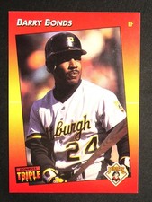 1992 TRIPLE PLAY Barry Bonds #116