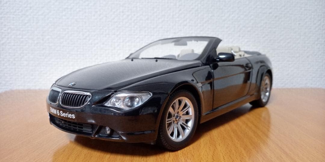 Kyosho BMW 645Ci e64 convertible black 08702Bk