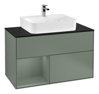 Villeroy & Boch Finion Waschbeckenunterschrank FüR Becken Mittig Regal Links...