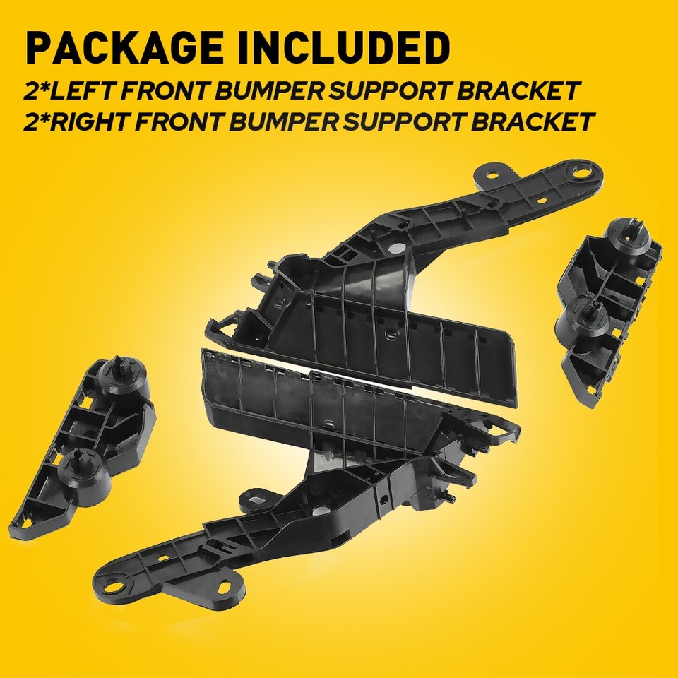 Set Of 2 2011-2014 For Hyundai For Sonata Bumper Bracket Front Left Right Side Oe Fitment Easy Install
