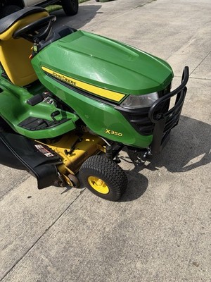John Deere X350 Lawn Tractor with Mulching and Bagging System