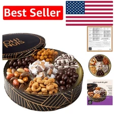 Exquisite Gourmet Gift Basket with Chocolate Candies &  Nuts, 10.43in