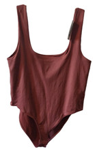 NWT A New Day Women's XXL Rust Brown Bodysuit Y2k
