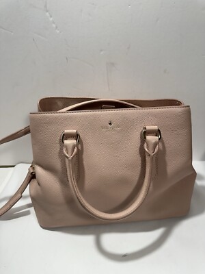 Kate Spade Evangelie Larchmont Ave Satchel Pebble Leather Pink