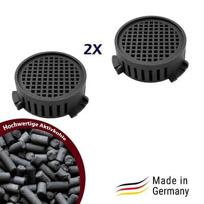 2x Filtro de carbón activo, filtro, carbón activo para nevera Liebherr 9096342