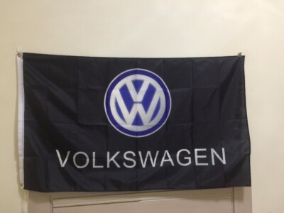 Drapeau Volkswagen Passat GT Neuf - Bannière Tissu Polyester Rouge Style Vintage Allemand