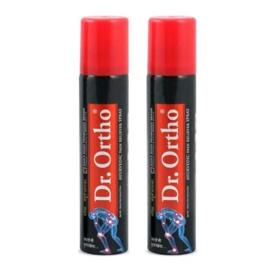 Dr Ortho Spray 75ml, Pack of 2 For Strain, Joints Pain & Sports Injuries