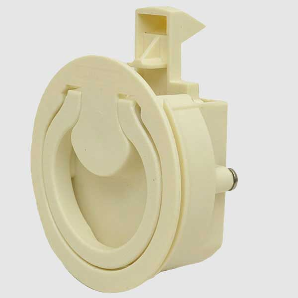 Avalon Boat Flush Pull Latch 127032 | Cream Plastic 3 Inch