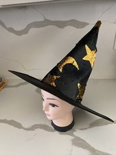 Halloween Witch Hat Sequence Wizard Hat Party Hats Caps Cosplay Costume