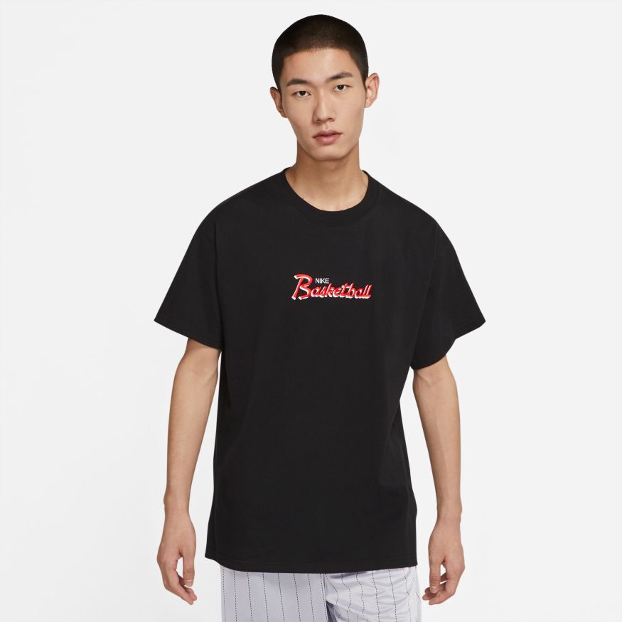 Черная футболка Nike Basketball Premium 90 с коротким рукавом DJ1552-010, мужской размер XL