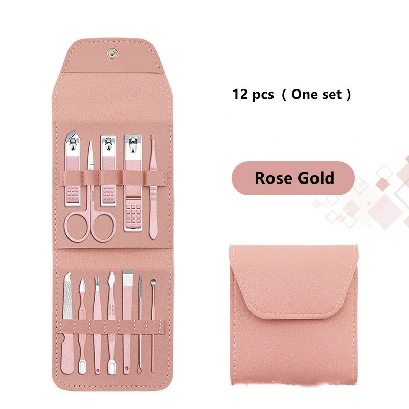 Juego de cortaúñas plegable de acero inoxidable de buen aspecto, kit de manicura Beente Foto 3 de 4