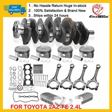 2AZFE 2.4L Engine Rebuild Piston Gasket Kit - Crankshaft Rods For Toyota Scion