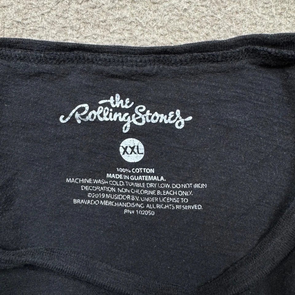 Rolling Stones Graphic T Shirt Women's Size 2XL Black Short Sleeve Crew Neck Tee - Image 2 of 4