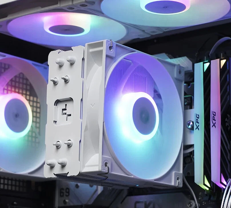 DeepCool AG400 WH ARGB CPU Cooler 120mm Static ARGB Fan - Image 4 of 4