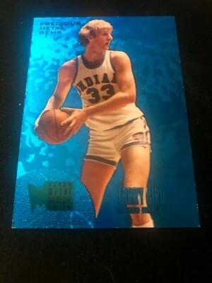 LARRY BIRD 2013-14 Retro Fleer Metal PRECIOUS METAL GEMS BLUE PMG