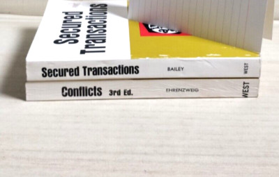 2 books ~West Nutshell Series (in a nutshell) Secured Transactions +Conflicts S1