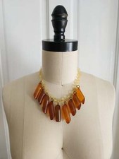 1940s Big Apple Juice Bakelite Necklace
