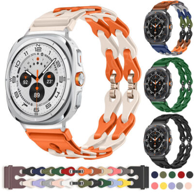 Watch Band For Samsung Galaxy Watch Ultra 47mm Sport Silicone Strap Replacement