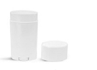 2.650 oz White Lotion bar / Deodorant Tubes - w/caps - 12 SETS