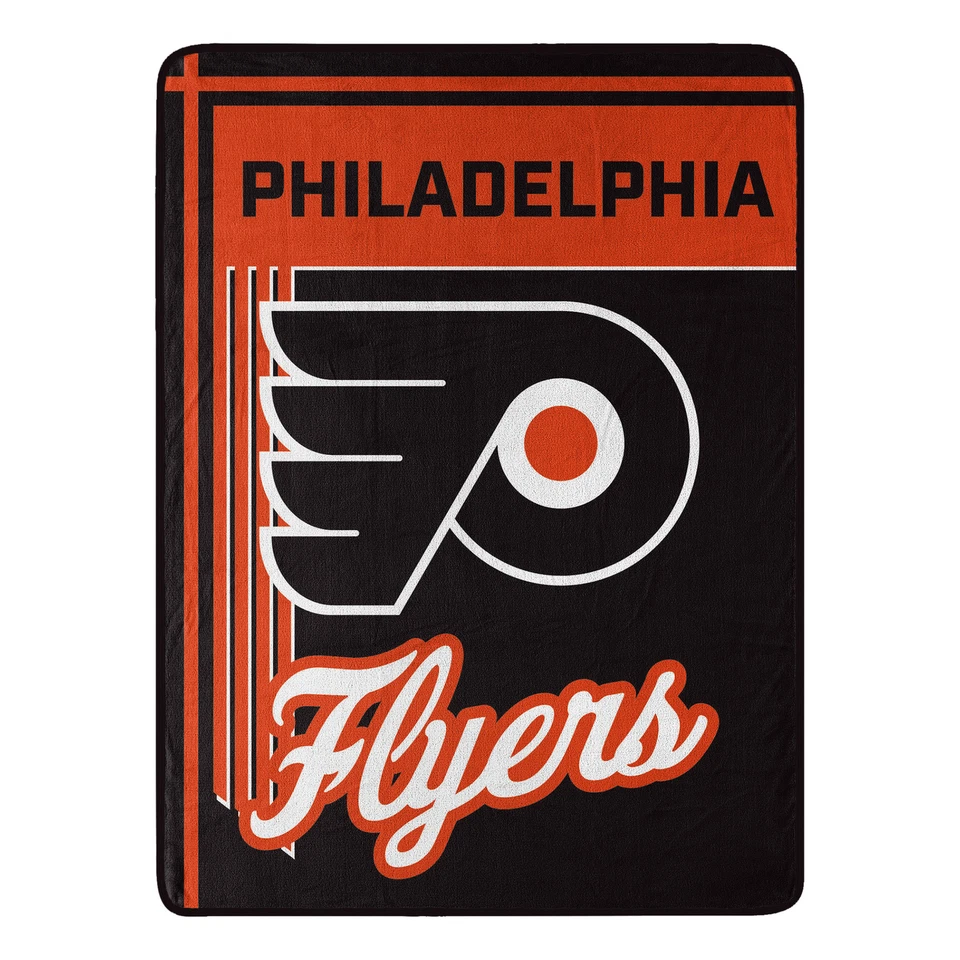 Manta de microfibra Philadelphia Flyers 46" x 60" con licencia oficial de la NHL Foto 4 de 4