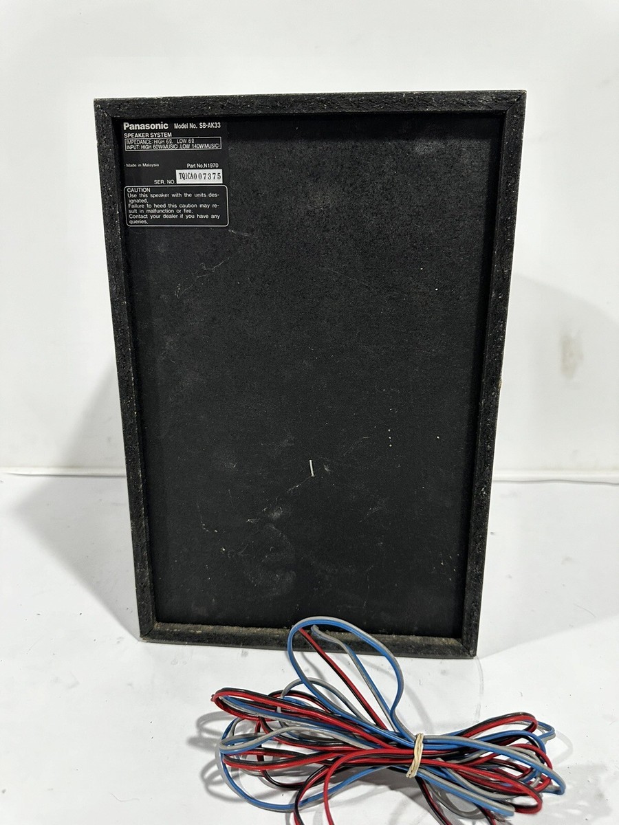Panasonic (60+140) SB-AK33 Bi-Wiring Replacement Left Panasonic (60+140) SB-AK33 Bi-Wiring Replacement Left