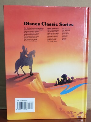 Disney's Aladdin Classic Storybook Hardcover Illustrated Vintage