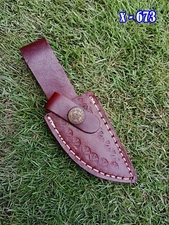 EDC GENUINE LEATHER KNIFE SHEATH HANDMADE SHEATH FIXED BLADE KNIFE BELT LOOP